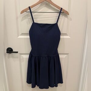 Aerie Navy Strappy Athletic Dress